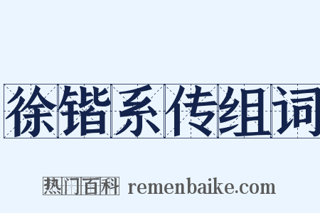 徐锴系传组词是什么意思的图片